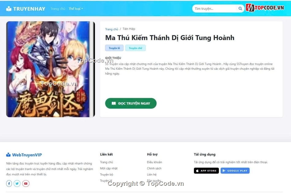 giao diện,đọc truyện,truyện